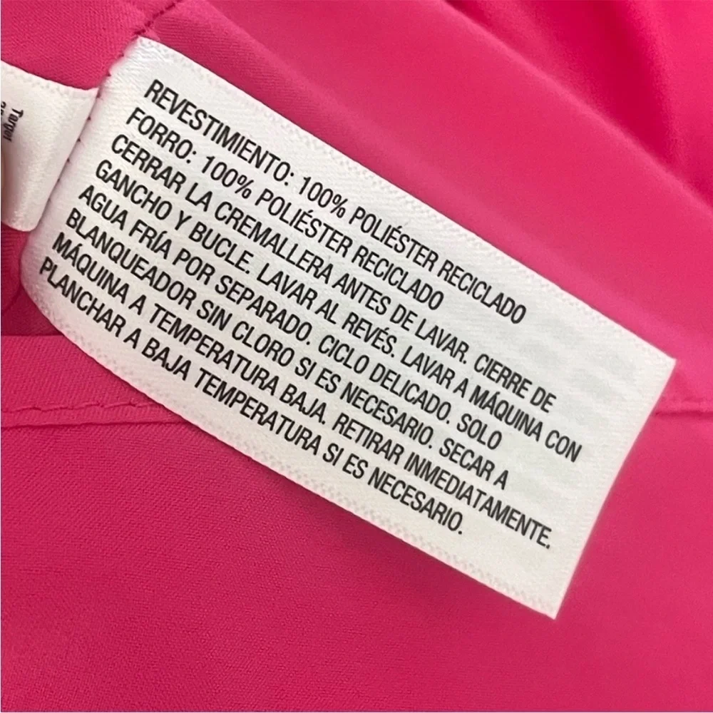 Kate Spade NEW Pink Red Floral Peplum V Neck Midi Dress, Women’s Size 2